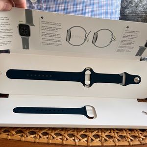 Apple Watch Sport Band.  New in the box, never been used.  45mm.  Abyss Blue.